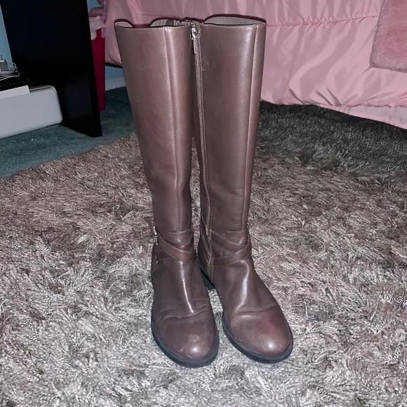 Enzo Angiolini Leather Knee High Riding Boots - Picture 2 of 5